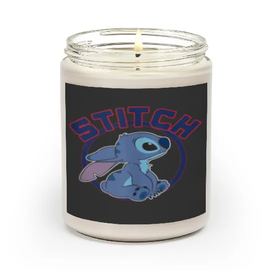 Disney Lilo Stitch Cute Stitch Profile Big Chest Circle V2 Scented Candles
