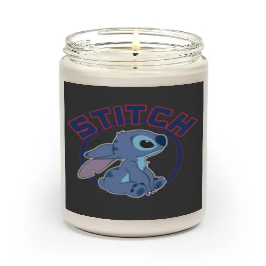 Disney Lilo Stitch Cute Stitch Profile Big Chest Circle V2 Scented Candles