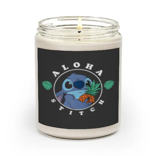 Disney Lilo Stitch Aloha Cute Stitch Tropical Chest Shot Scented Candles