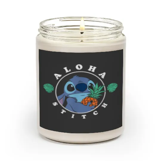 Disney Lilo Stitch Aloha Cute Stitch Tropical Chest Shot Scented Candles
