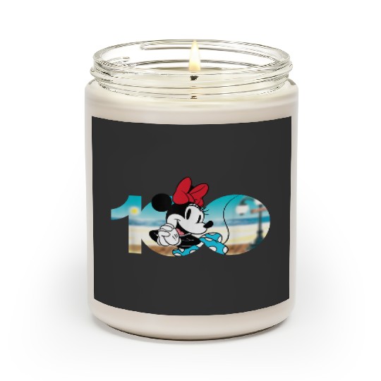 Disney 100 Anniversary Minnie Mouse D100 Logo Scented Candles