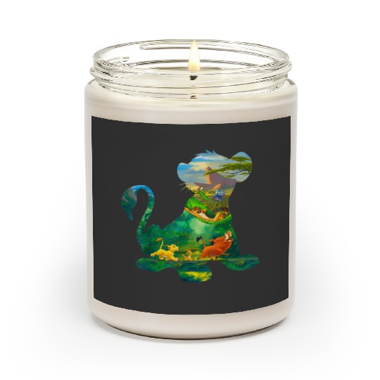 Disney Lion King Simba Silhouette Graphic Scented Candles