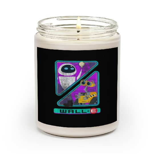 Retro Disney Pixar Wall-E Triangles And Eve Graphic Scented Candles
