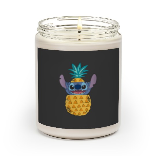 Womens Disney Lilo Stitch Cute pineapples Surprise Chest Portrait Scented Candles