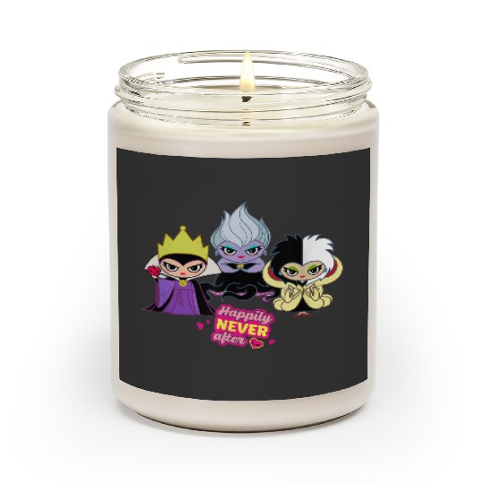 Disney Villains Queen Ursula Cruella Happily Never After Scented Candles