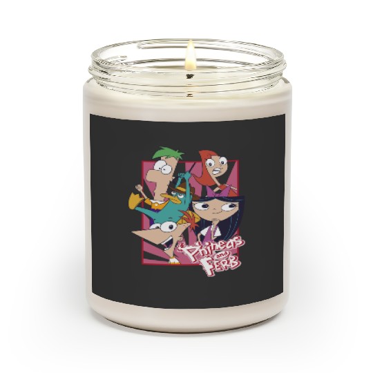 Disneys Phineas And Ferb With Friends Cute Group Shot Scented Candles