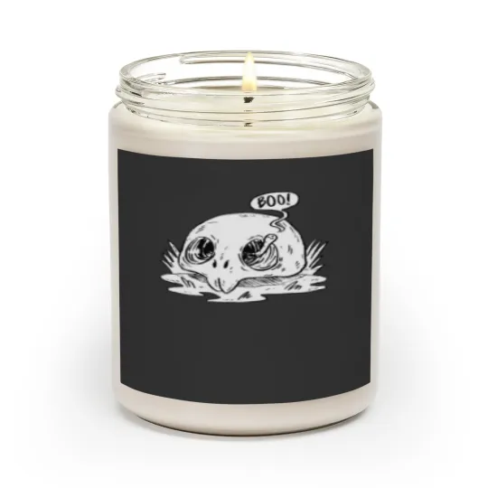 Discover worm in skull Scented Candles