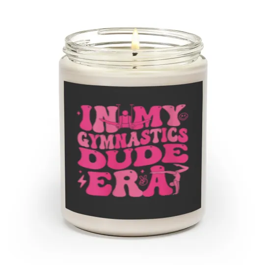 Discover Womens Groovy In My Gymnastics Dude Era Matching Family  Gifts Scented Candles