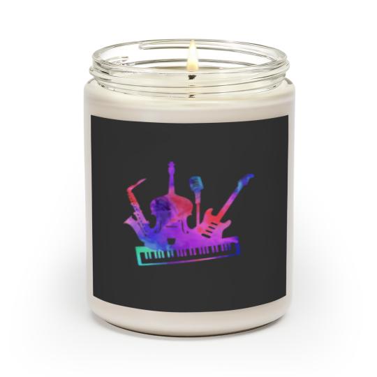 Discover trap music al music lover Scented Candles
