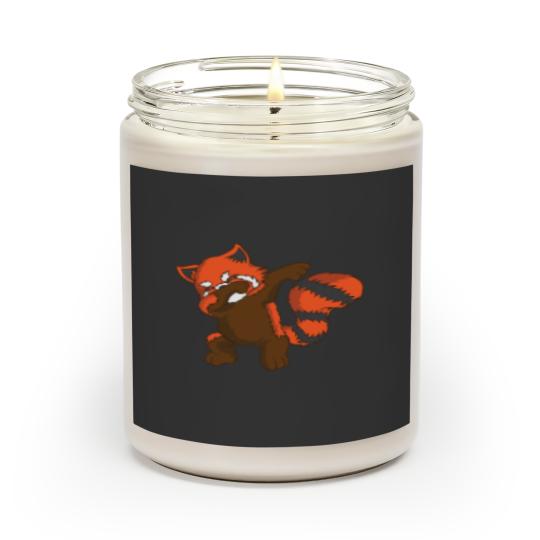Japanese Red Panda Cherry Blossoms Bamboo Bear Scented Candles