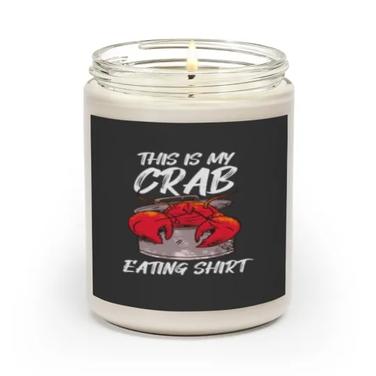 Crab Eating Crawfish Pot Lobster Scented Candles