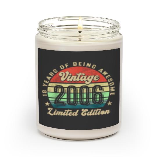 Discover 18 Year Old Gifts Vintage 2006 Limited Edition 18th Birthday  Gifts Scented Candles