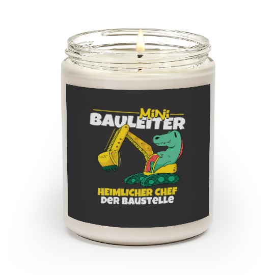 Discover Kids Mini Construction Ladder for Children with Excavator and TRex Builder Scented Candles