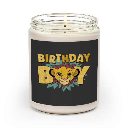 disneyss The Lion King Birthday Boy Simba Big Face Chest Logo  Gifts Scented Candles