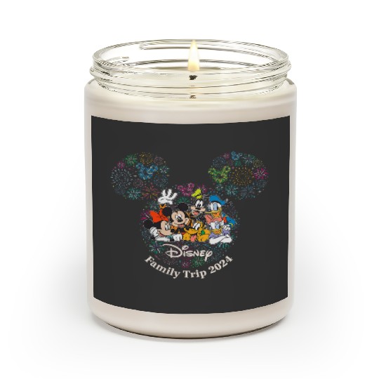 Womens disneyss mickeys Friends Fireworks Vacation Family Trip 2024  Gifts Scented Candles