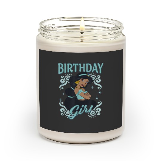 disneyss Aladdin Birthday Girl Princess Jasmine Chest Portrait  Gifts Scented Candles