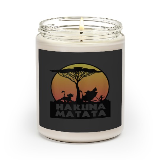 disneys The Lion King Hakuna Matata Characters Silhouette  gifts Scented Candles