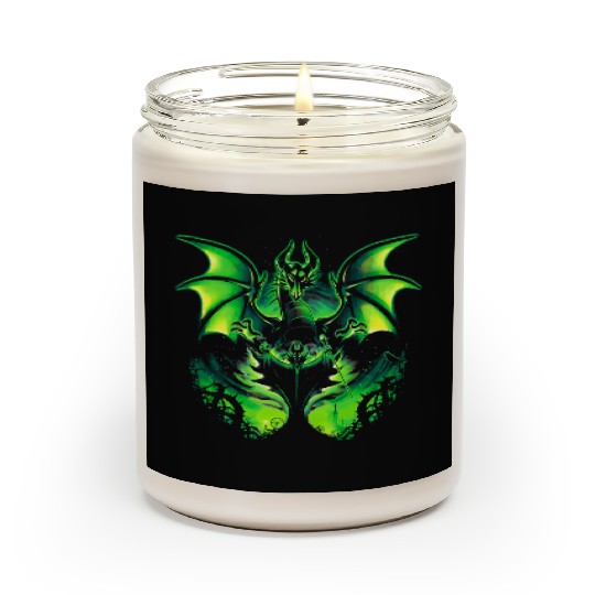 Maleficent Disney Art Dragon Scented Candles