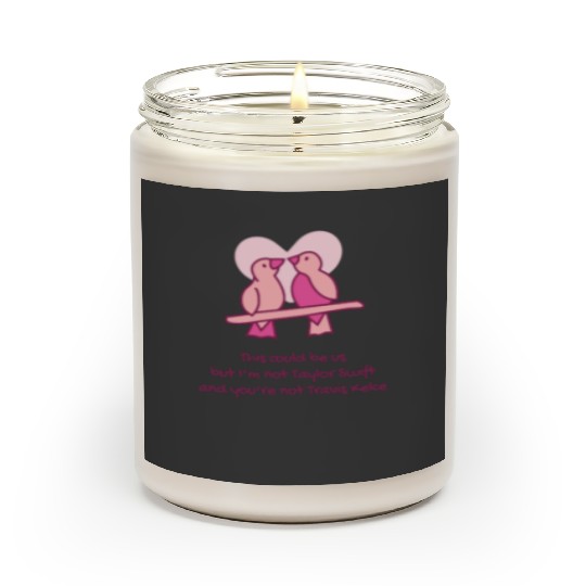 taylorr Swift Travis Kelce Tayvis Lovebirds Scented Candles