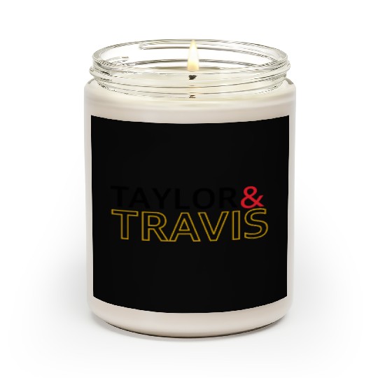 taylorr swift and Travis kelce (3) Scented Candles