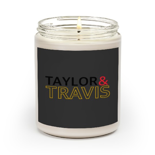 taylorr swift and Travis kelce (3) Scented Candles