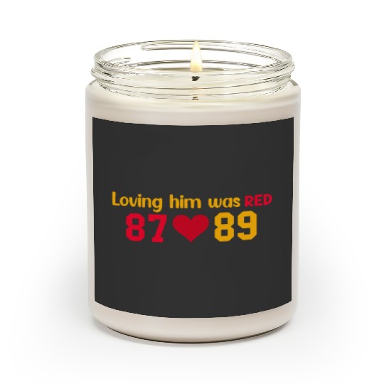 Loving Him Was RED taylorr Swift x Travis Kelce Scented Candles