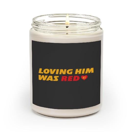 Loving Him Was Red - taylorr Swift &amp_ Travis Kelce (1) Scented Candles