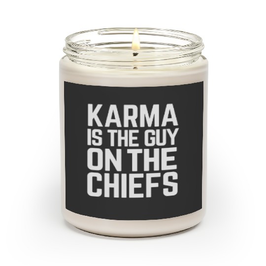 Copy of Karma Is The Guy On The Chiefs Taylorr Swift + Travis Kelce Football Era Scented Candles