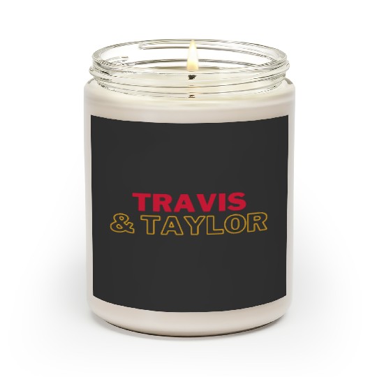 Travis Kelce &amp_ taylorr Swift Scented Candles