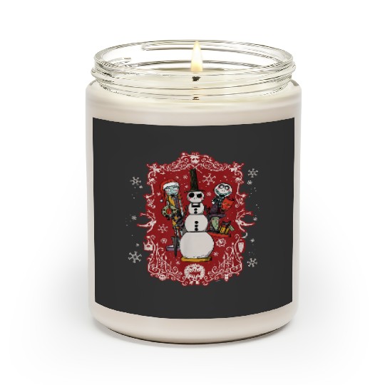 disneys Nightmare Before Christmas Jack Snowman Nutcracker Scented Candles