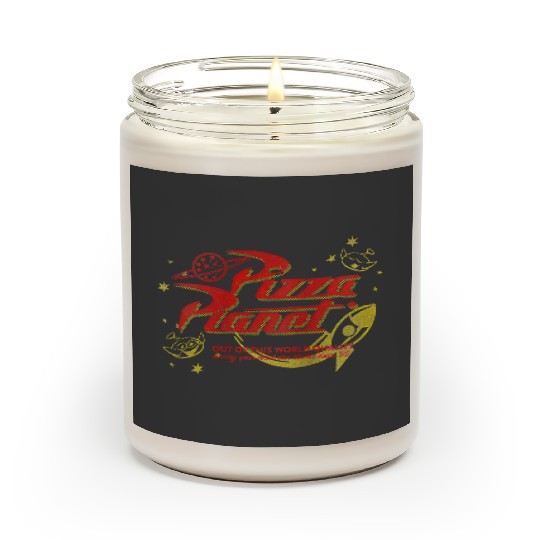 disneys Toy Story Vintage Pizza Planet Logo Raglan Scented Candles