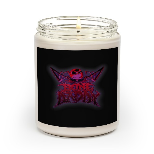 disneys The Nightmare Before Christmas Bone Daddy Neon Poster Scented Candles