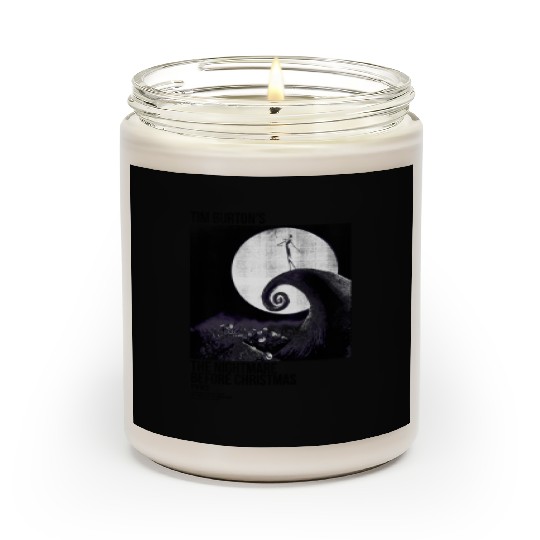 disneys Nightmare Before Christmas Movie Poster Ink Rolled Scented Candles