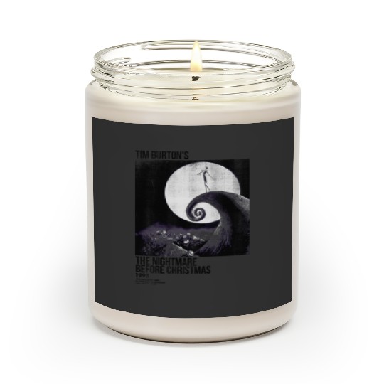 disneys Nightmare Before Christmas Movie Poster Ink Rolled Scented Candles