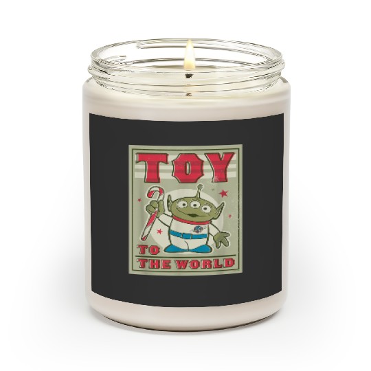 disneys And Pixars Toy Story Alien Holiday Toy To The World Scented Candles