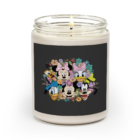 Disney Epcot Flower And Garden Festival Shirt, Floral Mickey And Friends Shirt Scented Candles
