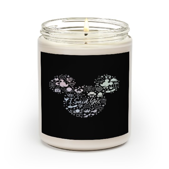 Disney I Said Yes Engagement Proposal Mickey Hea Scented Candles