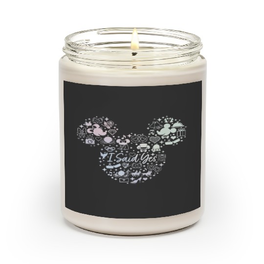Disney I Said Yes Engagement Proposal Mickey Hea Scented Candles