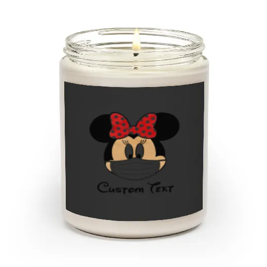 CUSTOM Disney T-Shirt - Mickey Mouse and Minnie Mouse with a Mask - Quarantine - Social Distancing - Wear a mask - 6 feet apart 2020 - 2021 Scented Candles