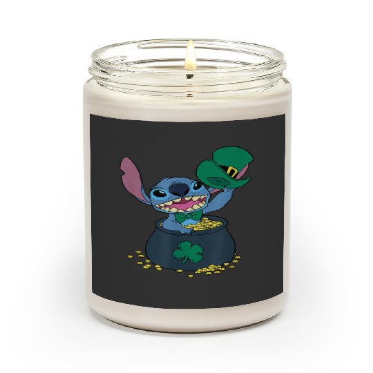 Disney Stitch Pot of Gold Shamrock St. Patrick's Scented Candles