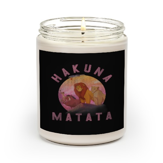 disneys Lion King Hakuna Matata Pride Rock Group Portrait Scented Candles