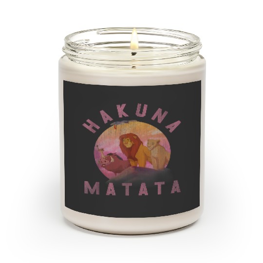 disneys Lion King Hakuna Matata Pride Rock Group Portrait Scented Candles