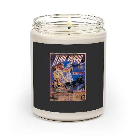 Stars Wars Classic Vintage Movie Poster disneys Scented Candles