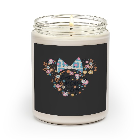 Disney Minnie Mouse Best Mom Ever Icon Flowers Mother’s Day Scented Candles