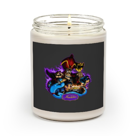 Disney Aladdin Jafar Genie Jasmine Art Graphic T Scented Candles