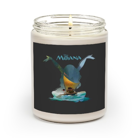 Disney Moana Maui Sailing Duo Chest Silhouette Poster Scented Candles