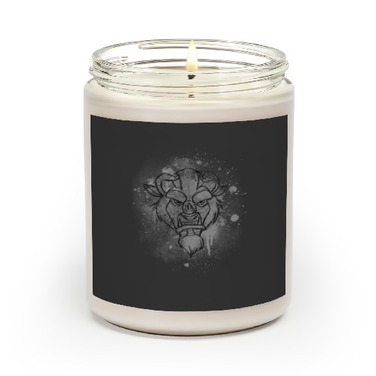 Disney Beauty And The Beast Ink Splatter Beast Scented Candles
