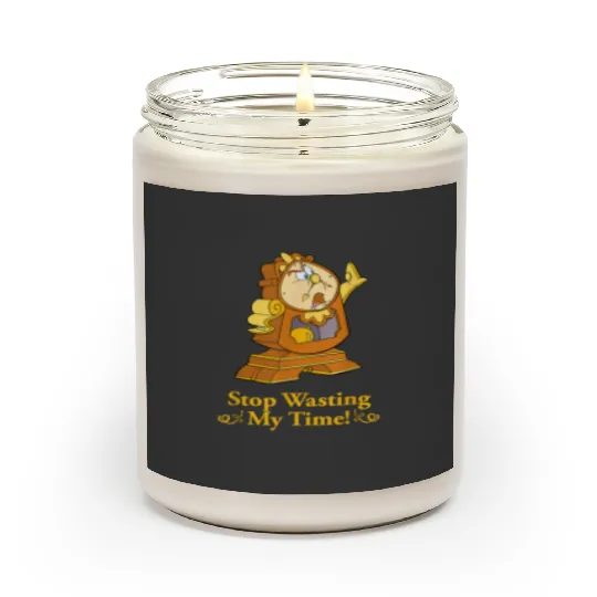 Disney Beauty and the Beast Cogsworth Stop Wasti Scented Candles