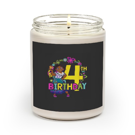 Disney Encanto Mirabel 4th Birthday Smile Floral Scented Candles