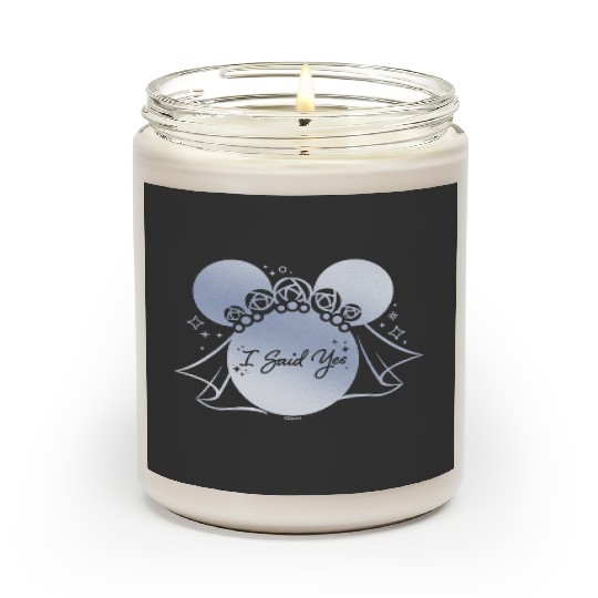 Disney I Said Yes Proposal Engagement Bridal Veil Minnie Scented Candles